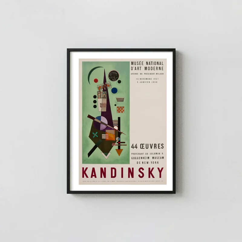 Wassily Kandinsky | Art Exhibition Poster | Abstract Geometric Wall Art Print