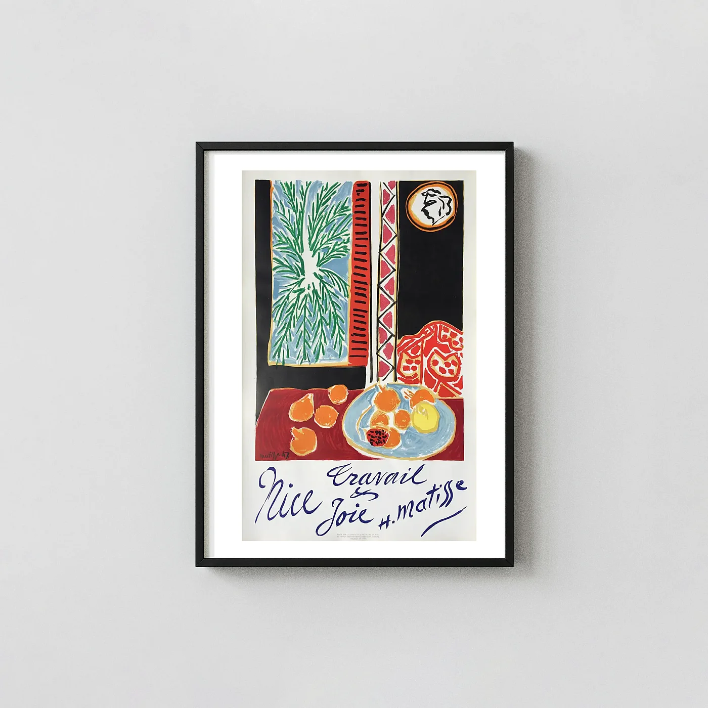 Henri Matisse Nice Travail et Joie Art Poster Vibrant Still Life - fine art poster print