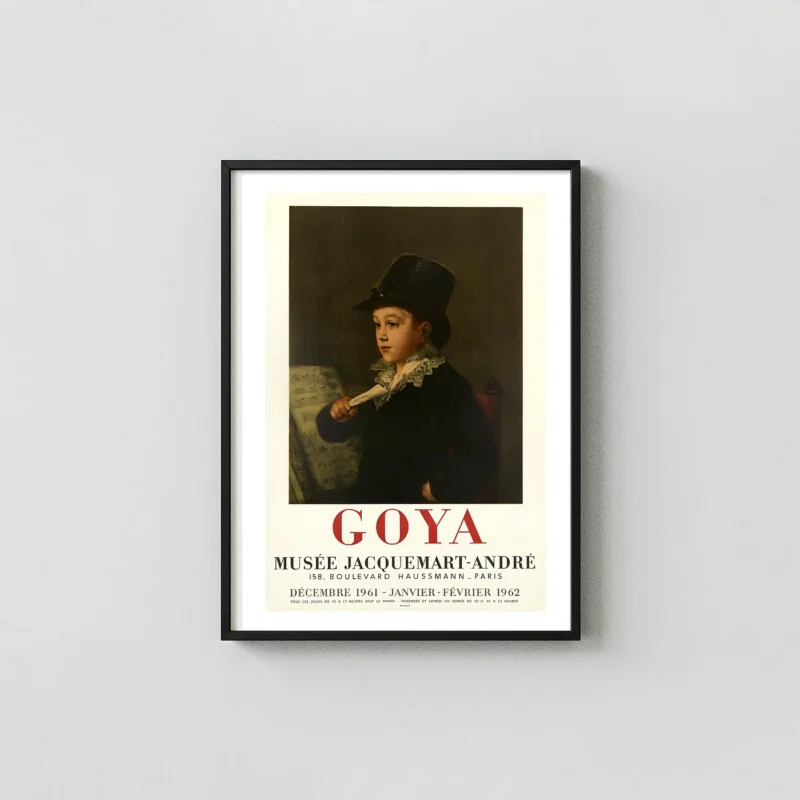 Francisco de Goya | Vintage Exhibition Poster | Musée Jacquemart-André 1961 Print