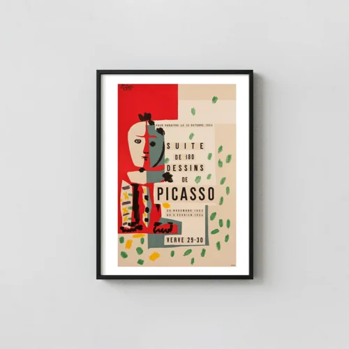 Pablo Picasso "180 Dessins" | Vintage Art Poster | Mid-Century Abstract Print