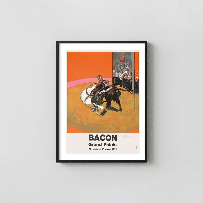 Francis Bacon | Grand Palais 1972 Art Poster | Iconic Bullfight Print