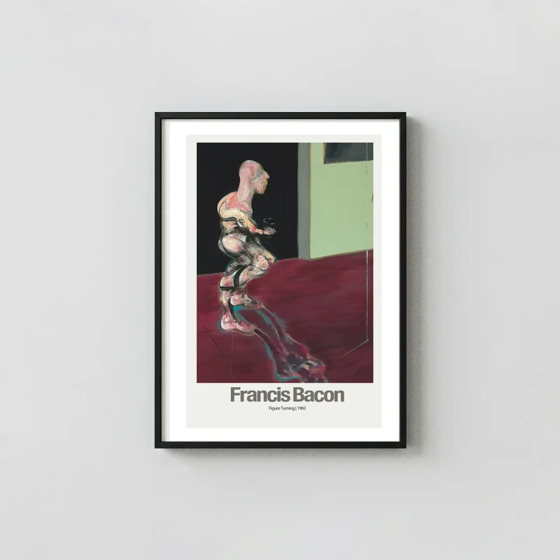 Francis Bacon Figure Turning | Art Poster | Abstract Expressionist Print