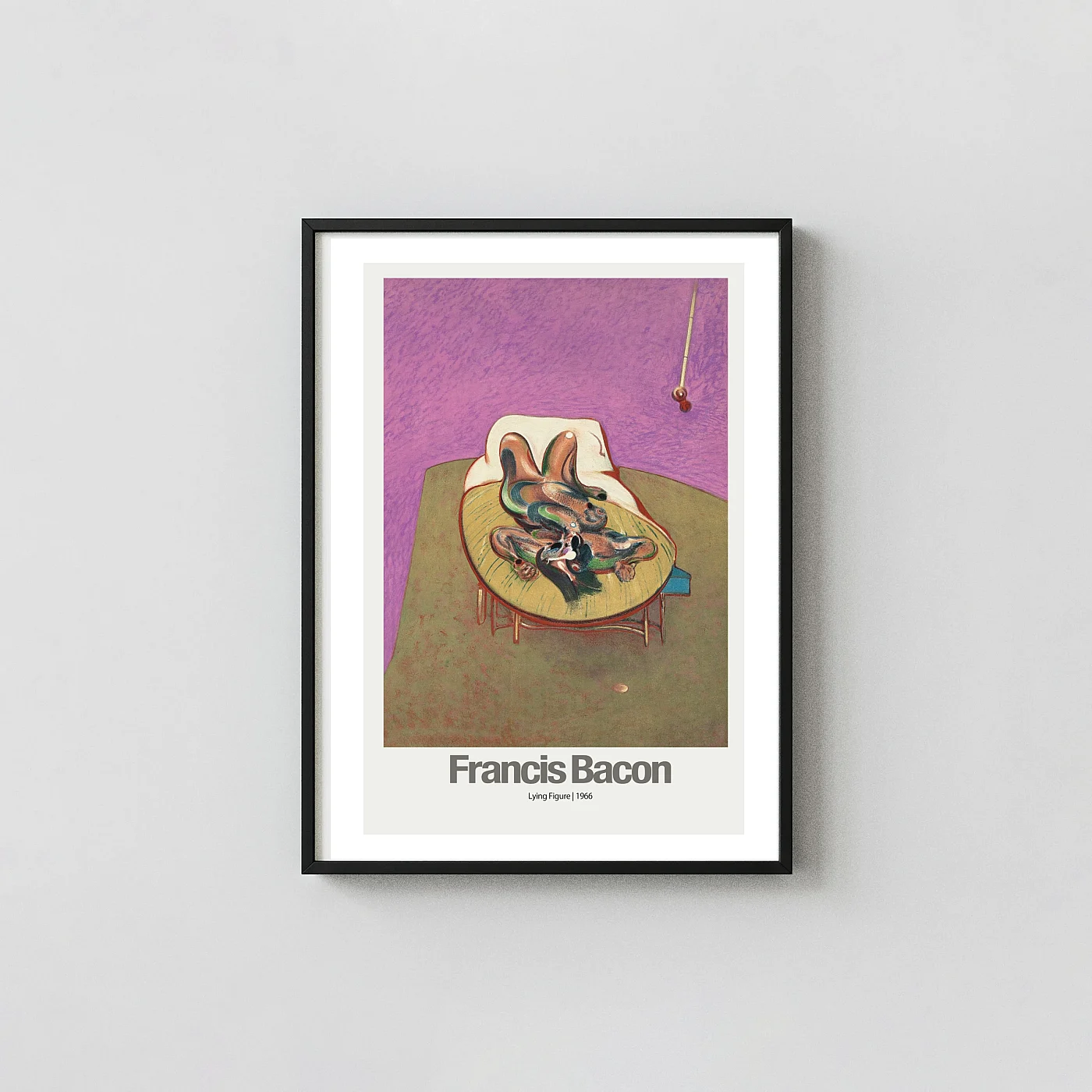 Francis Bacon Art Poster "Lying Figure" Expressionist Wall - fine art poster print