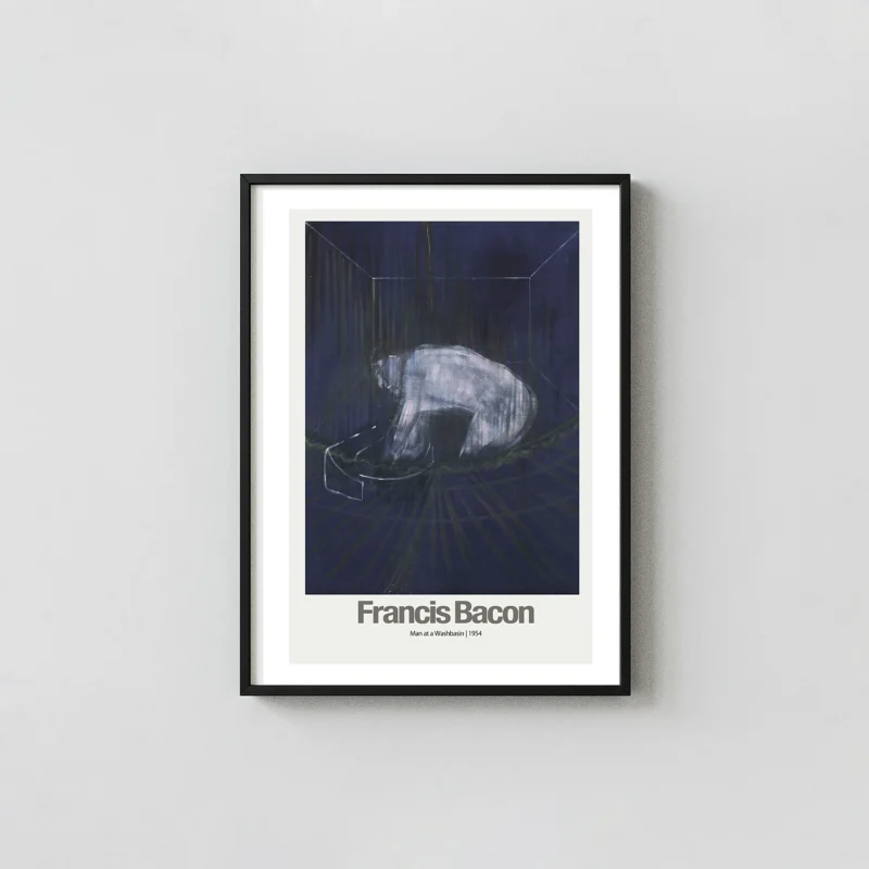 Francis Bacon | Man at a Washbasin Art Poster | Abstract Expressionist Decor