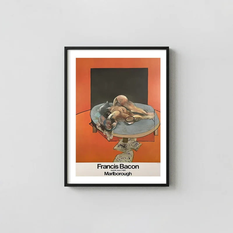 Francis Bacon | Art Exhibition Poster | Marlborough 1980 Vintage Print