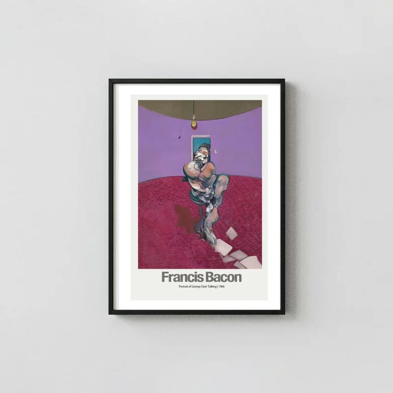 Francis Bacon Art Poster | Portrait of George Dyer Talking (1966)