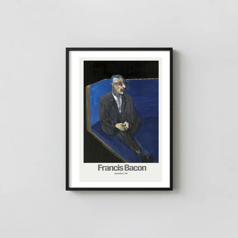 Francis Bacon 'Seated Man' | Art Poster | Abstract Expressionist Print