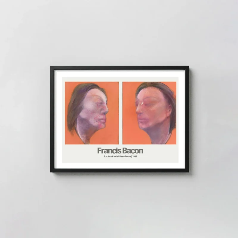 Francis Bacon | Abstract Art Poster | Studies of Isabel Rawsthorne 1983