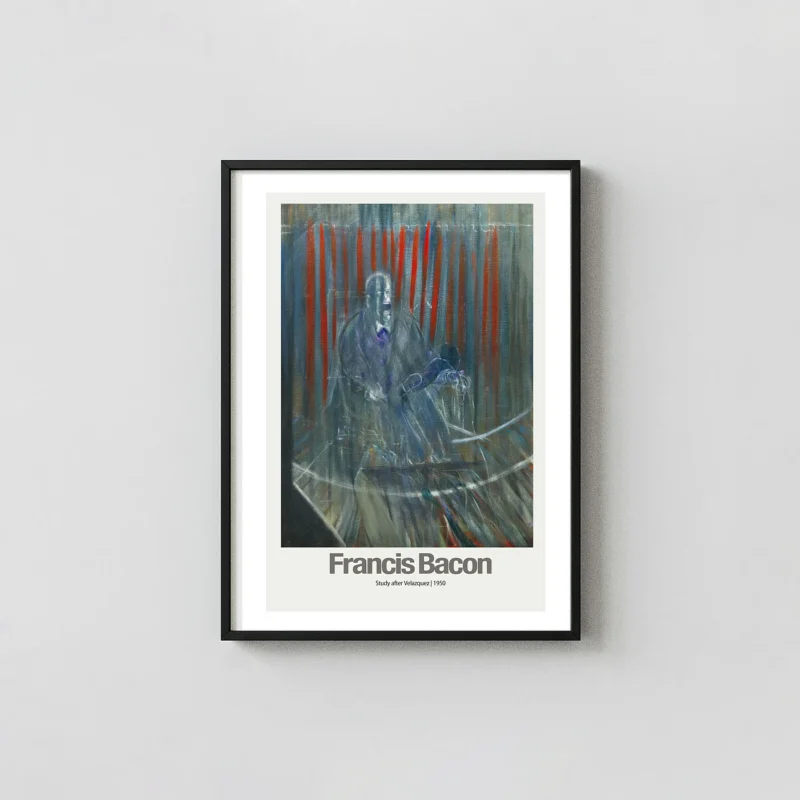 Francis Bacon | Study after Velazquez Art Poster | Abstract Screaming Figure
