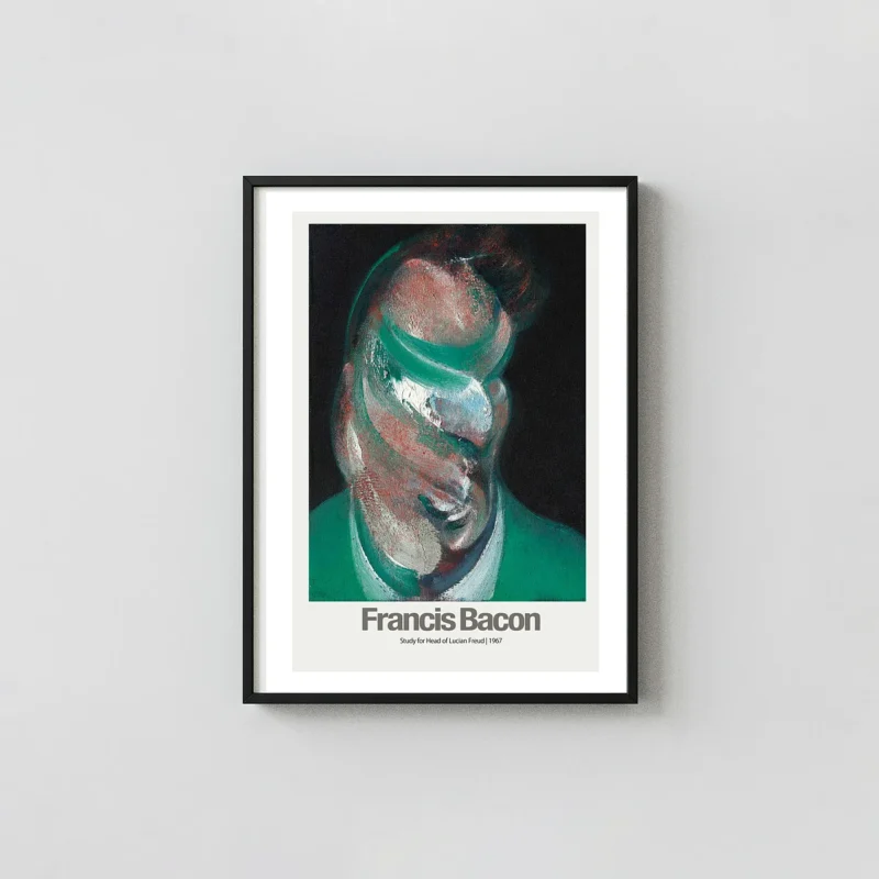 Francis Bacon | Study for Head of Lucian Freud Art Poster | Abstract Print