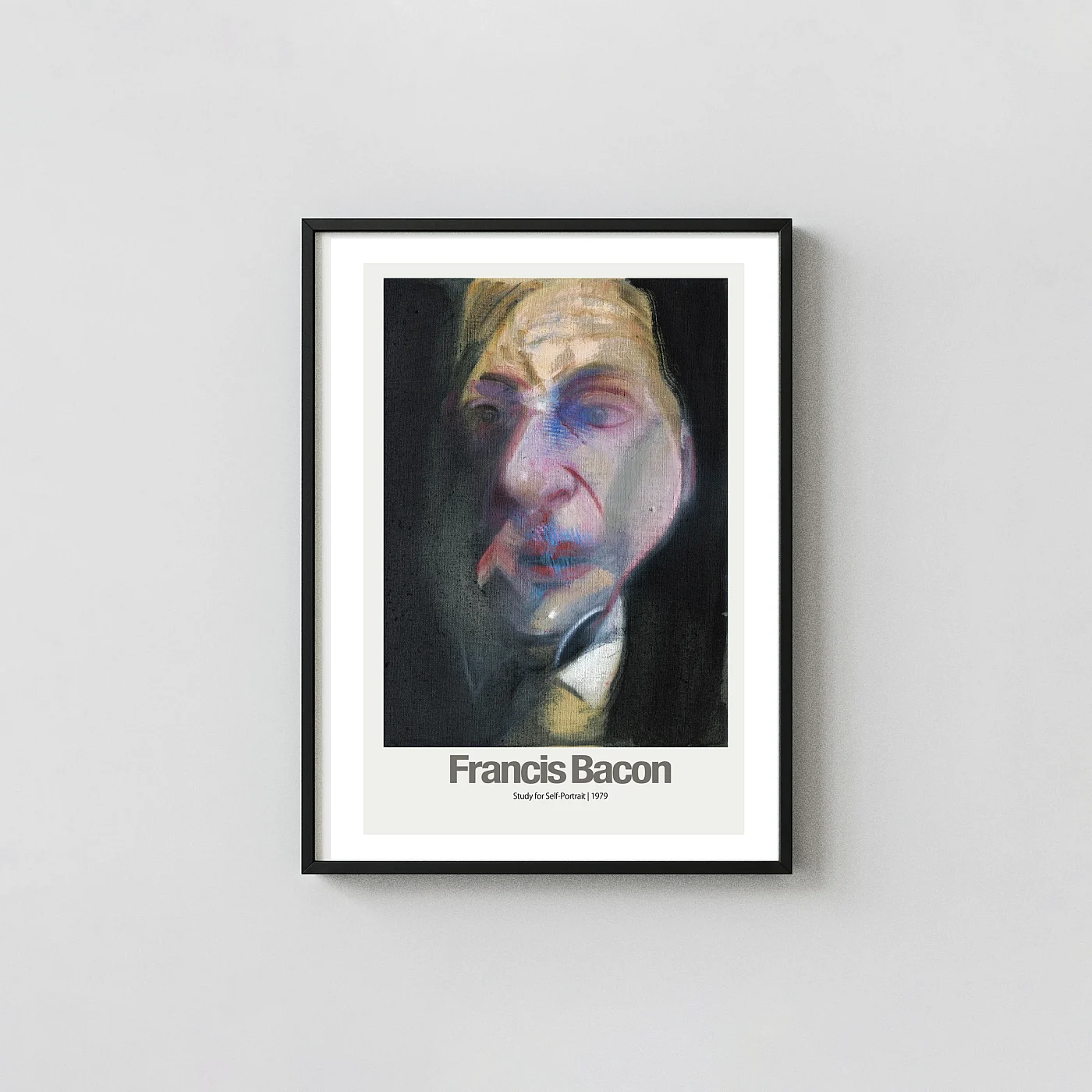 Francis Bacon Study for Self-Portrait 1979 Poster Expressive Modern Art - fine art poster print
