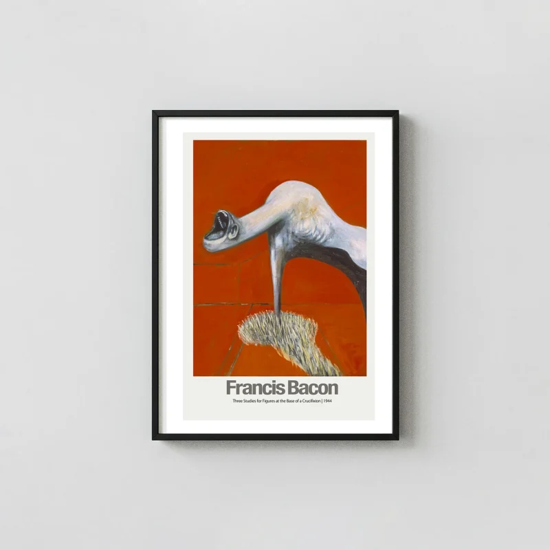 Francis Bacon | Expressionist Art Poster | Screaming Beast Figure