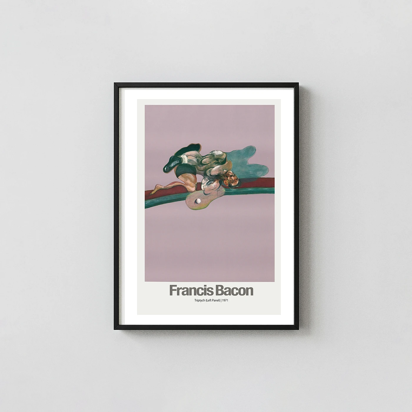 Francis Bacon Art Poster Triptych 1971 Abstract Figure Study - fine art poster print