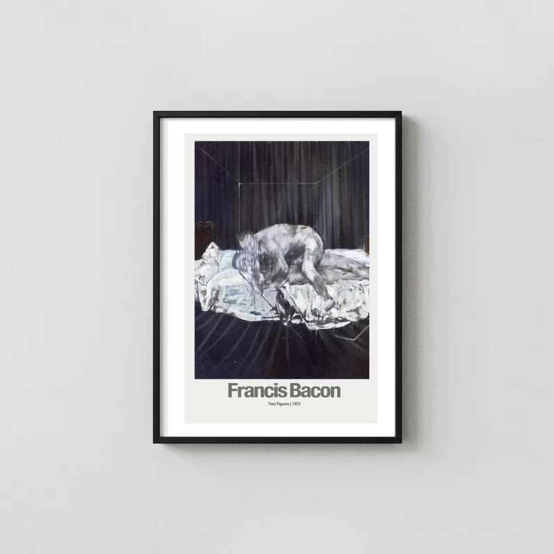 Francis Bacon | Two Figures (1953) Art Poster | Expressionist Wall Print