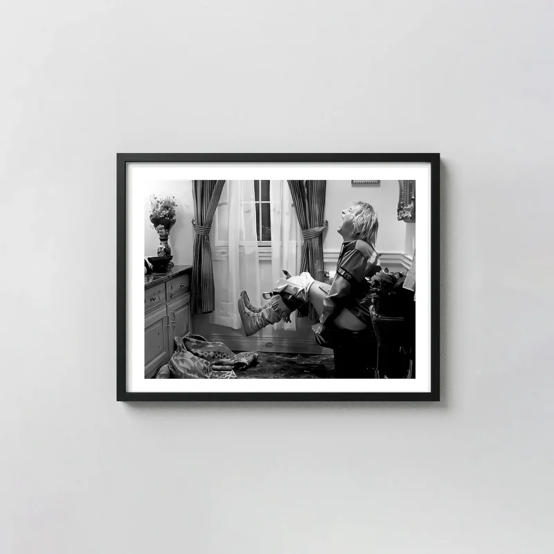 Dumb and Dumber Poster | Harry Dunne Funny Bathroom Photography Prints xe2x80x93 Landscape Frame Wall Art Mockup | MerchFuse