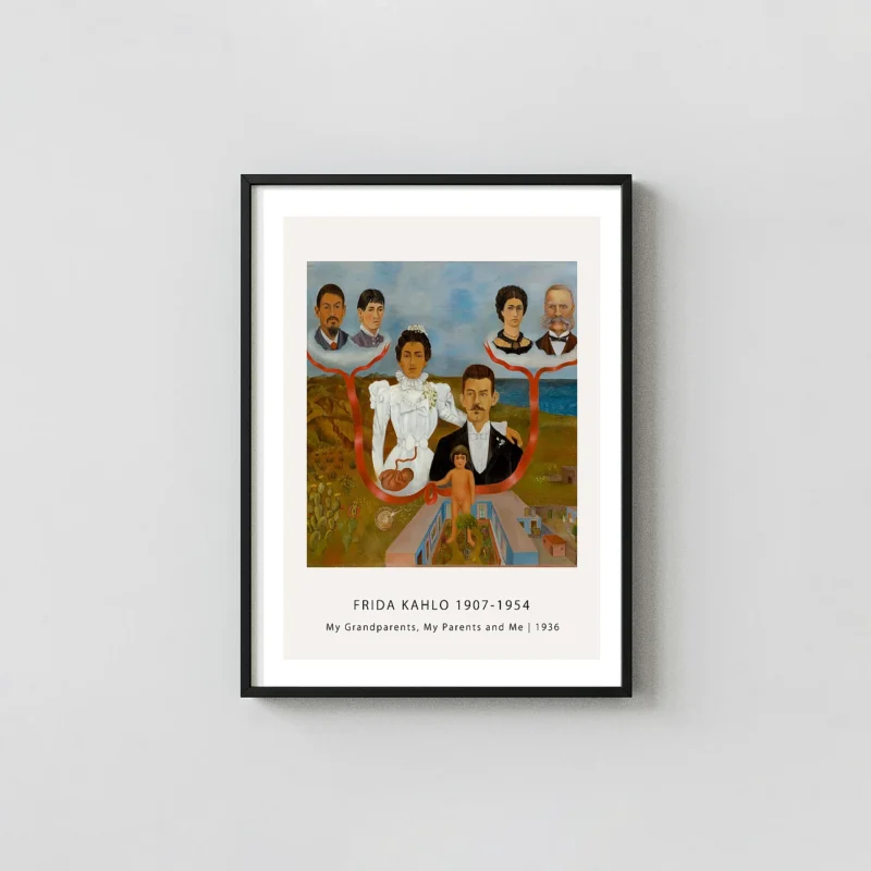My Grandparents, My Parents and Me (1936) Kahlo Family Tree Poster