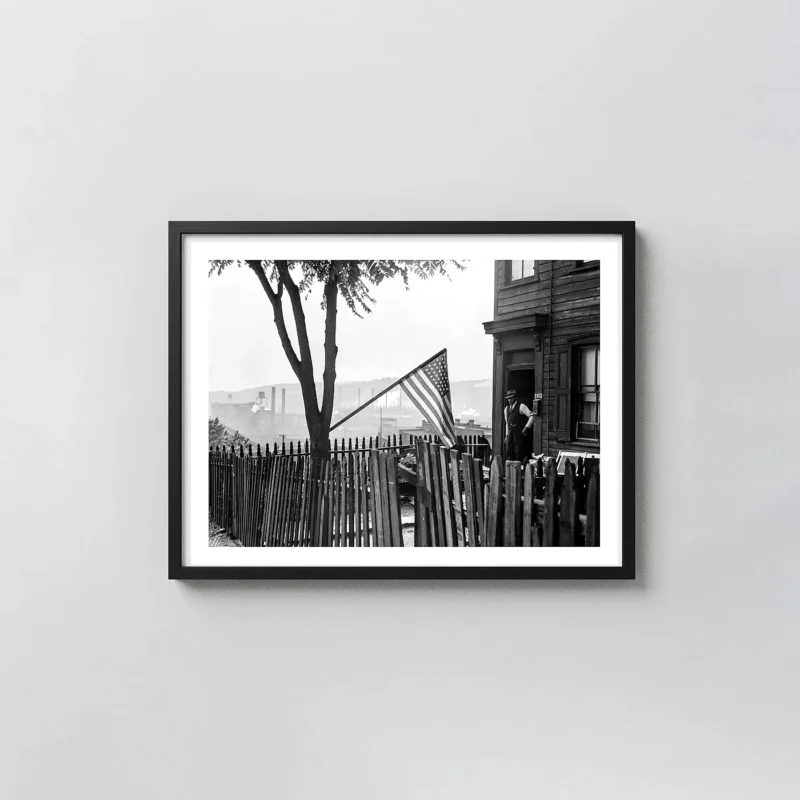 Pittsburgh 1941 Flag Print - Vintage American History Poster