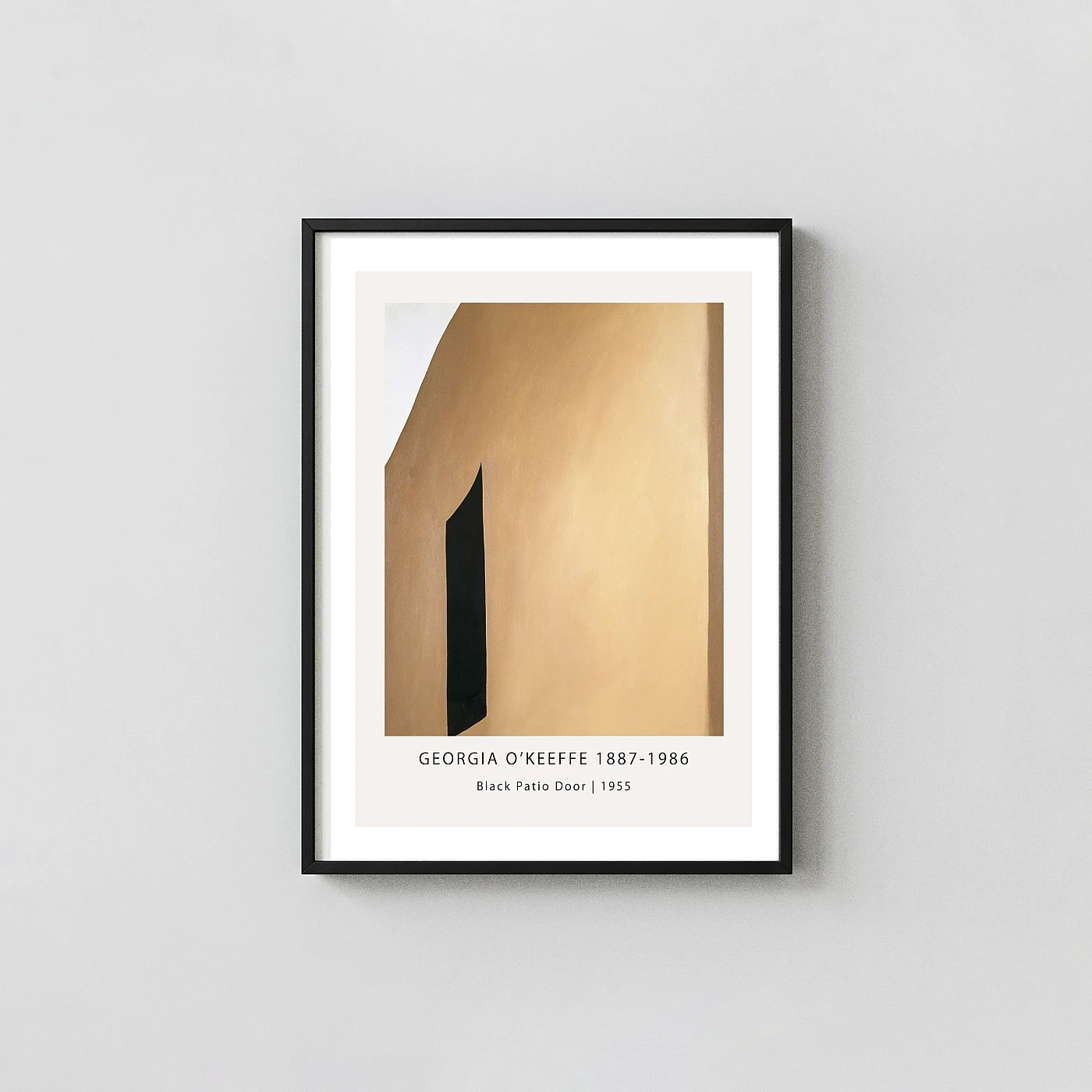 Georgia O'Keeffe art print Black Patio Door 1955 Abstract - fine art poster print