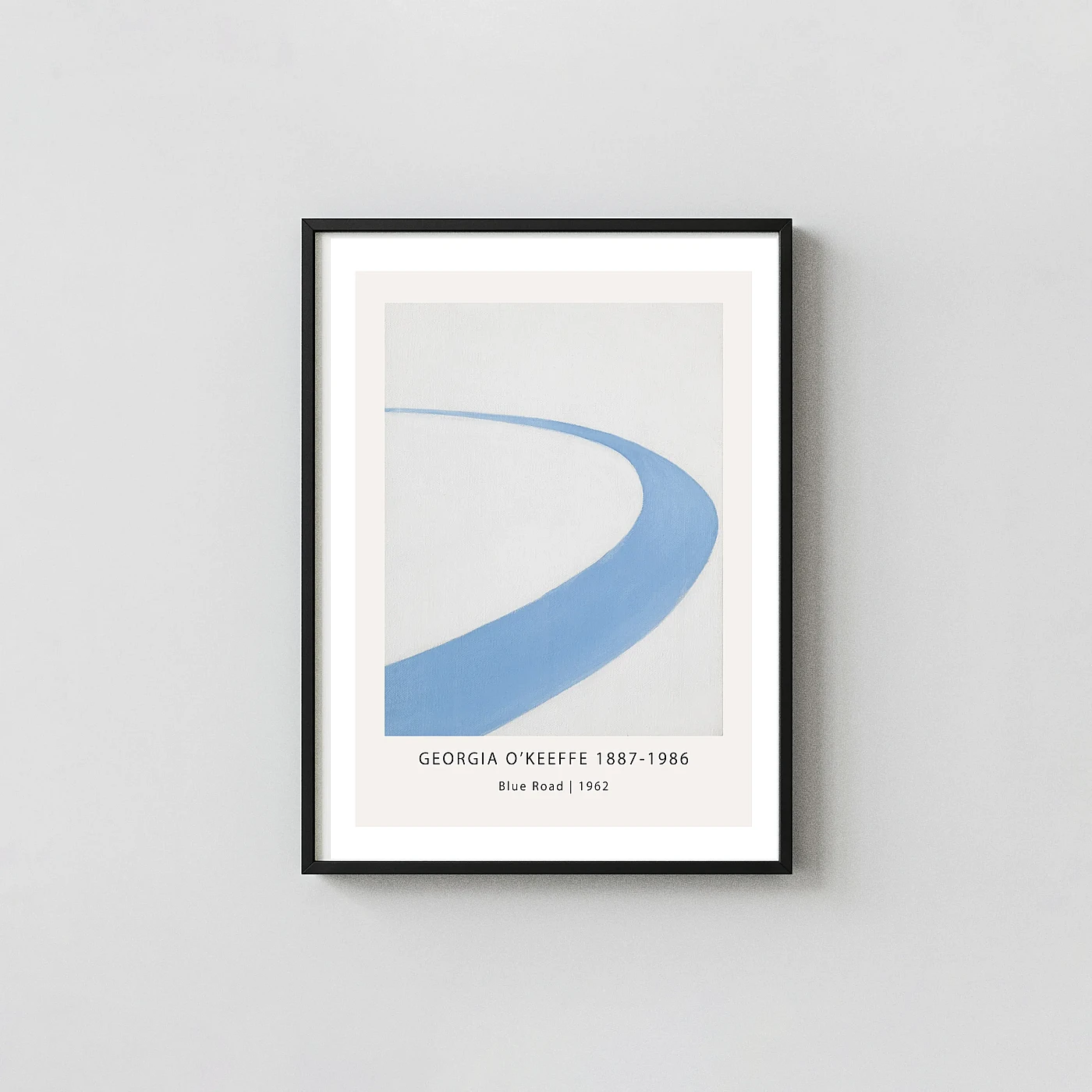 Classic Georgia O’Keeffe Blue Road art print - fine art poster print