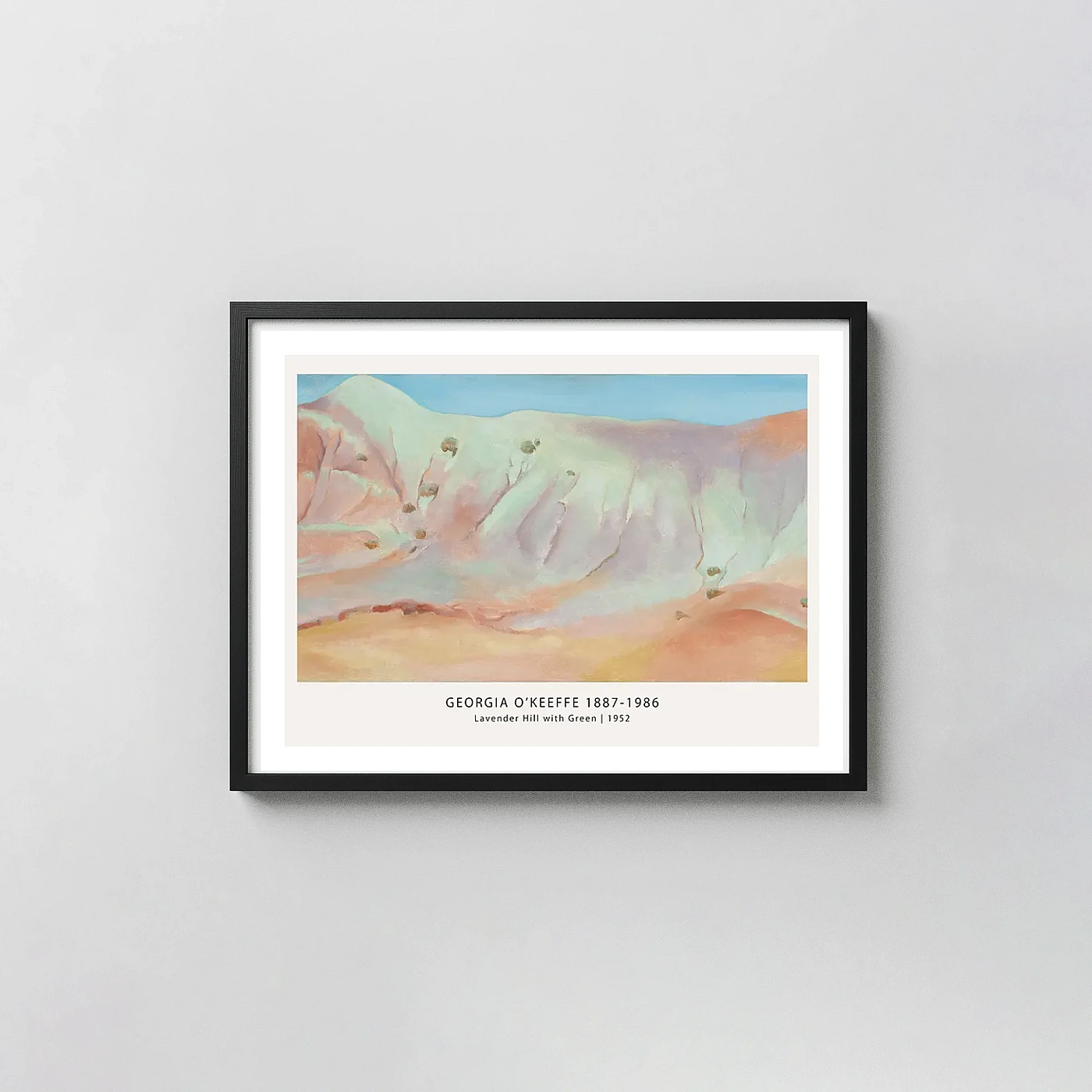 Lavender Hill with Green art print - fine art poster print