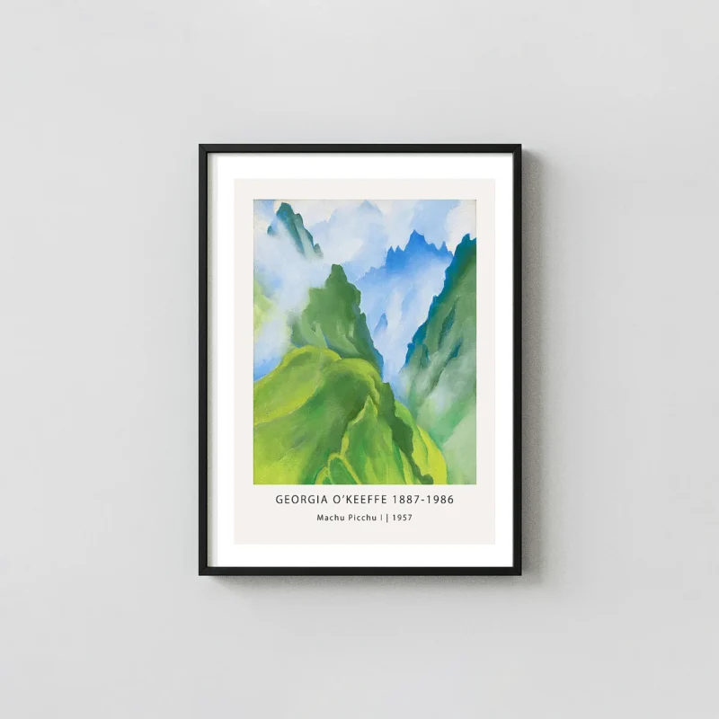 Georgia O'Keeffe Machu Picchu - Authentic 1957 Modernist Mountain Art