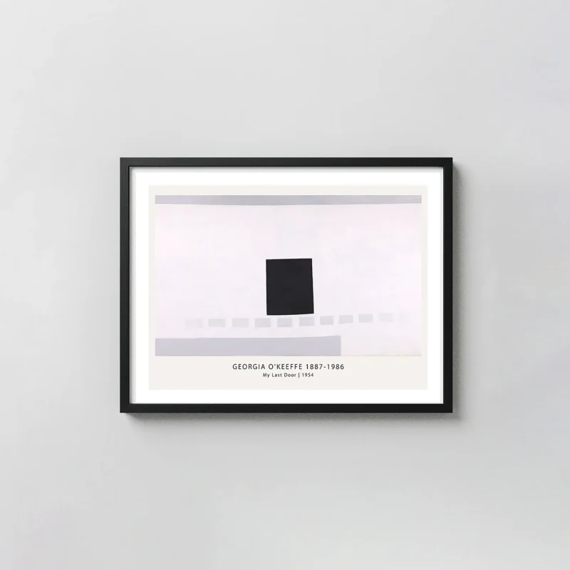 Authentic Georgia O'Keeffe Print - My Last Door 1954 Modernist Wall Art