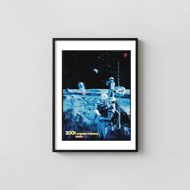 2001: A Space Odyssey Movie Poster – Retro Sci-Fi Wall Art Print