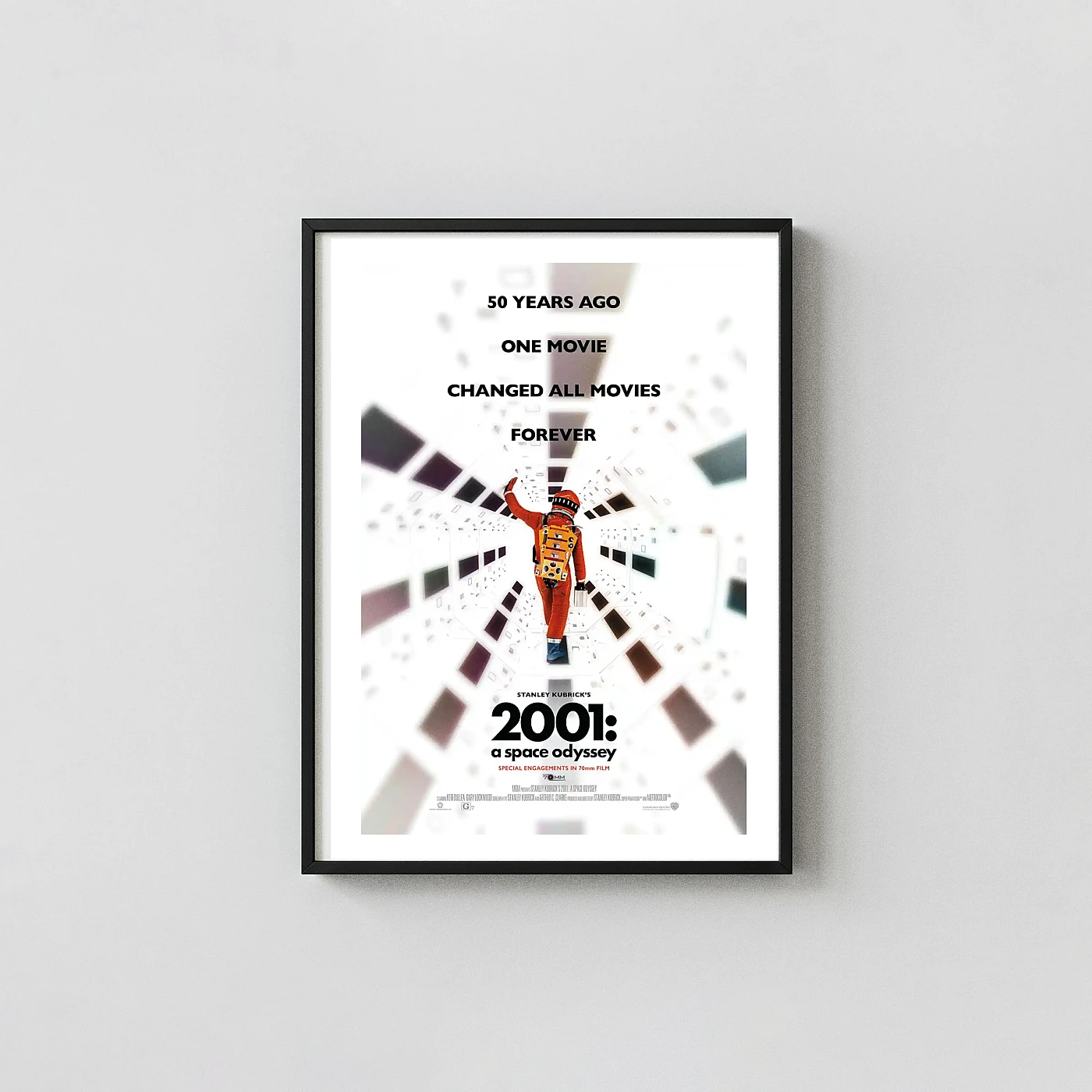2001: A Space Odyssey Movie Poster – 2001 Anniversary Poster: Modern Sci-Fi Wall Art Print 2001: A Space Odyssey Movie Poster – 2001 Anniversary Poster: Modern Sci-Fi Wall 2001: A Space Odyssey Movie Poster Xe2X80X93 Portrait Frame Wall Art Mockup | Merchfuse