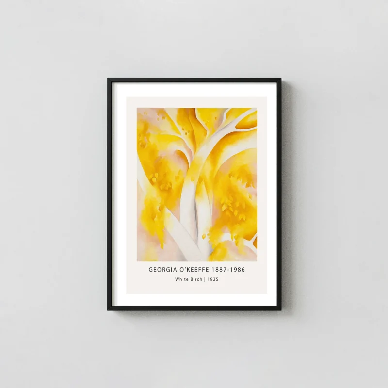 Exclusive Georgia O'Keeffe print - 1925 White Birch Abstract Nature Art
