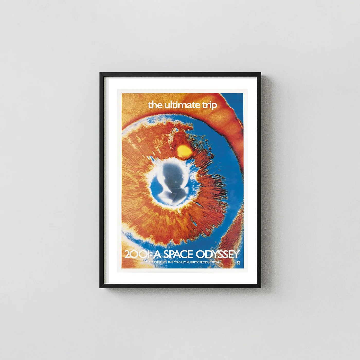 2001: A Space Odyssey Movie Poster – 2001 Vintage Poster (Style B): Vintage Sci-Fi Wall Art Print 2001: A Space Odyssey Movie Poster – 2001 Vintage Poster (Style B): Vintage Sci-Fi Wall 2001: A Space Odyssey Movie Poster Xe2X80X93 Portrait Frame Wall Art Mockup | Merchfuse