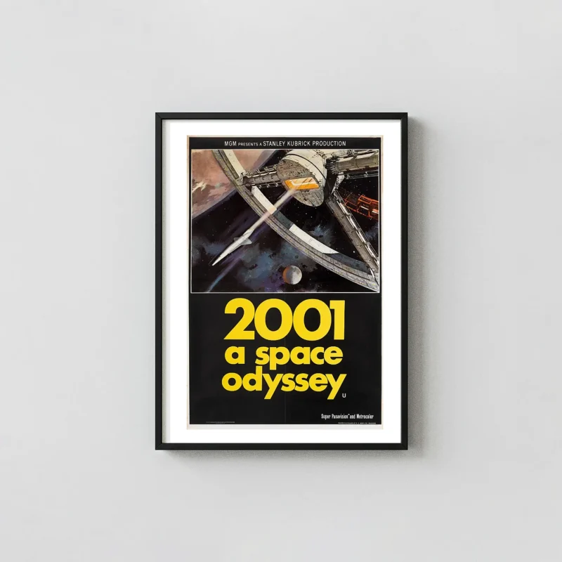 2001: A Space Odyssey Movie Poster – 2001 Original Theatrical Poster: Vintage Sci-Fi Wall Art Print