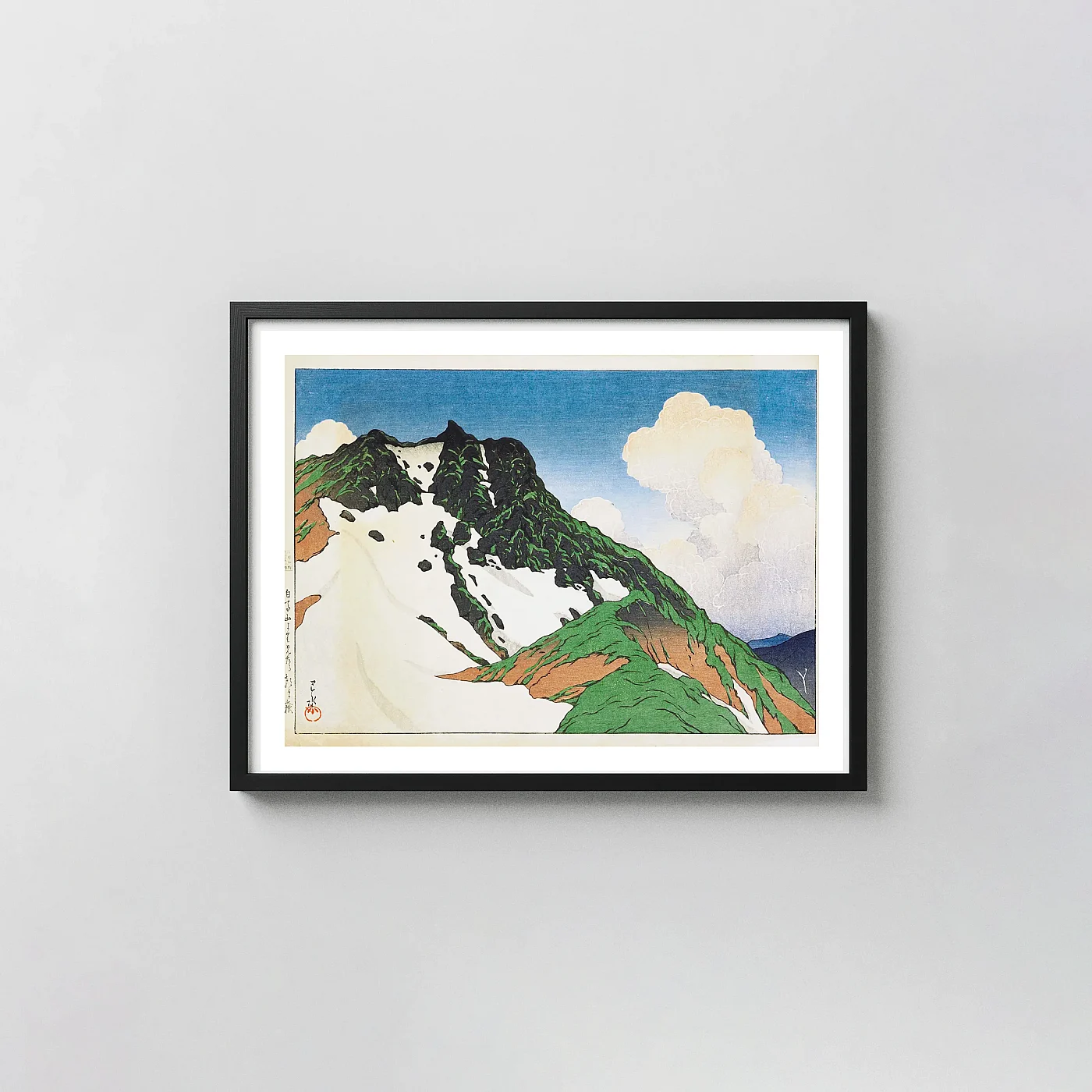 Classic Asahi Peak art print - fine art poster print