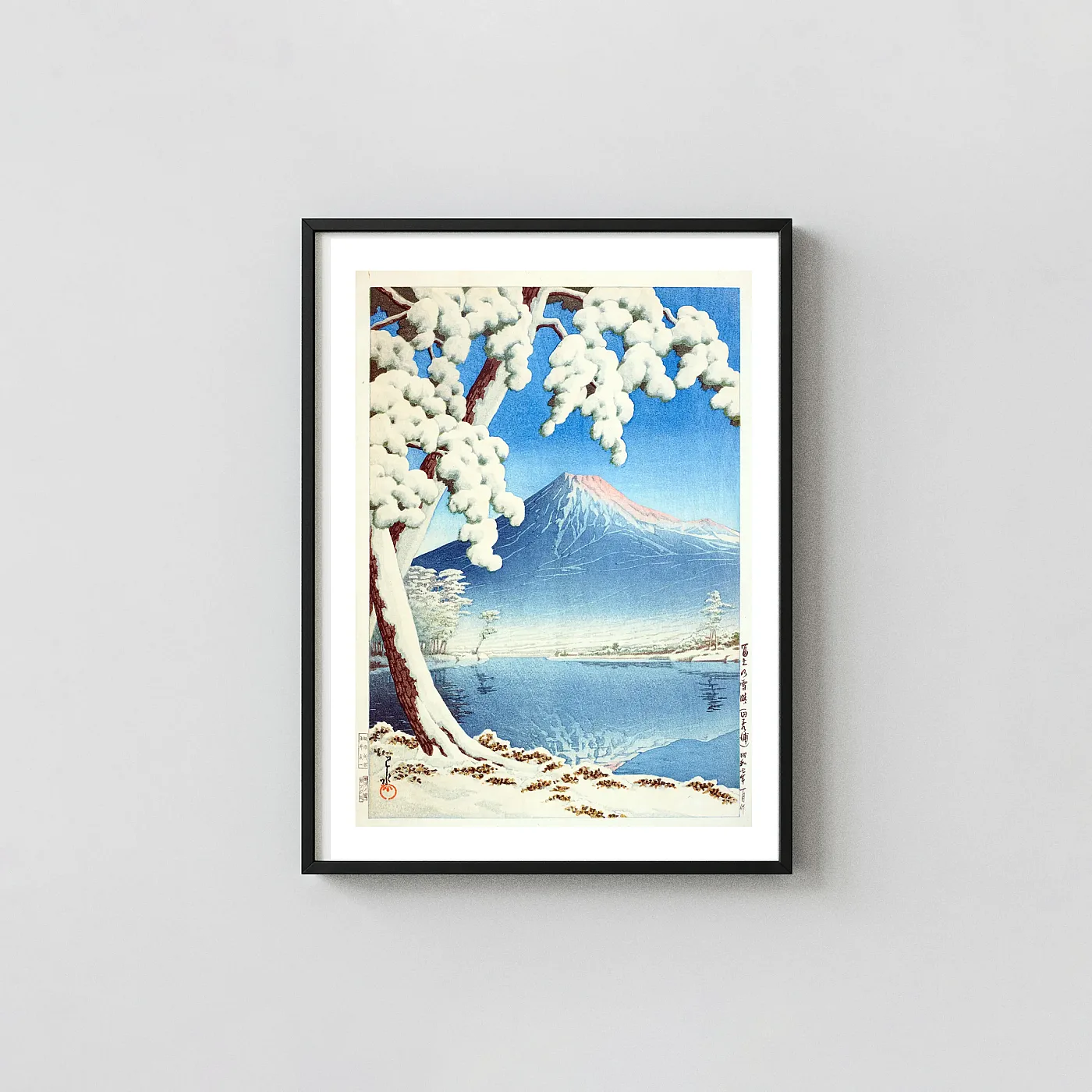 Authentic Mount Fuji Snow art print - fine art poster print