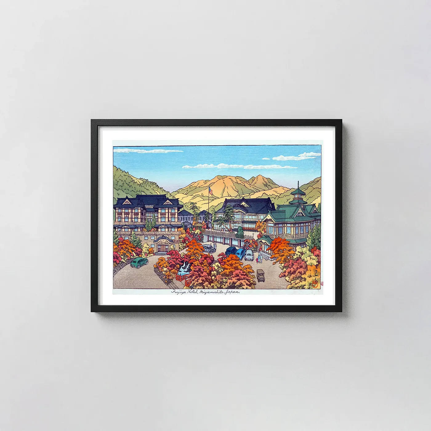 Fujiya Hotel Japan art print - fine art poster print