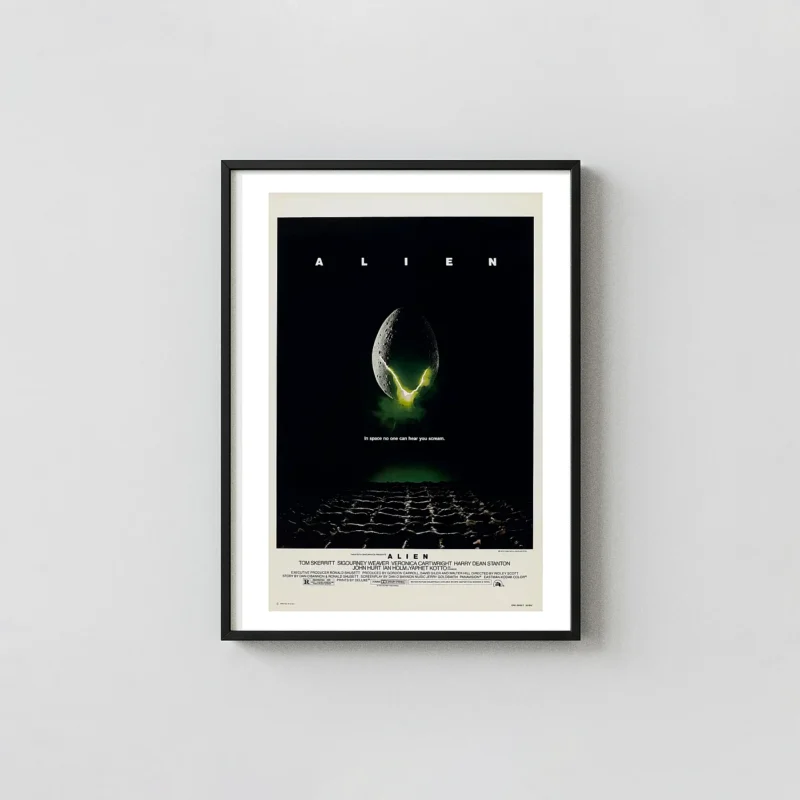 Alien Movie Poster – 1979 Original Theatrical Poster (Version 1): Vintage Sci-Fi Wall Art Print