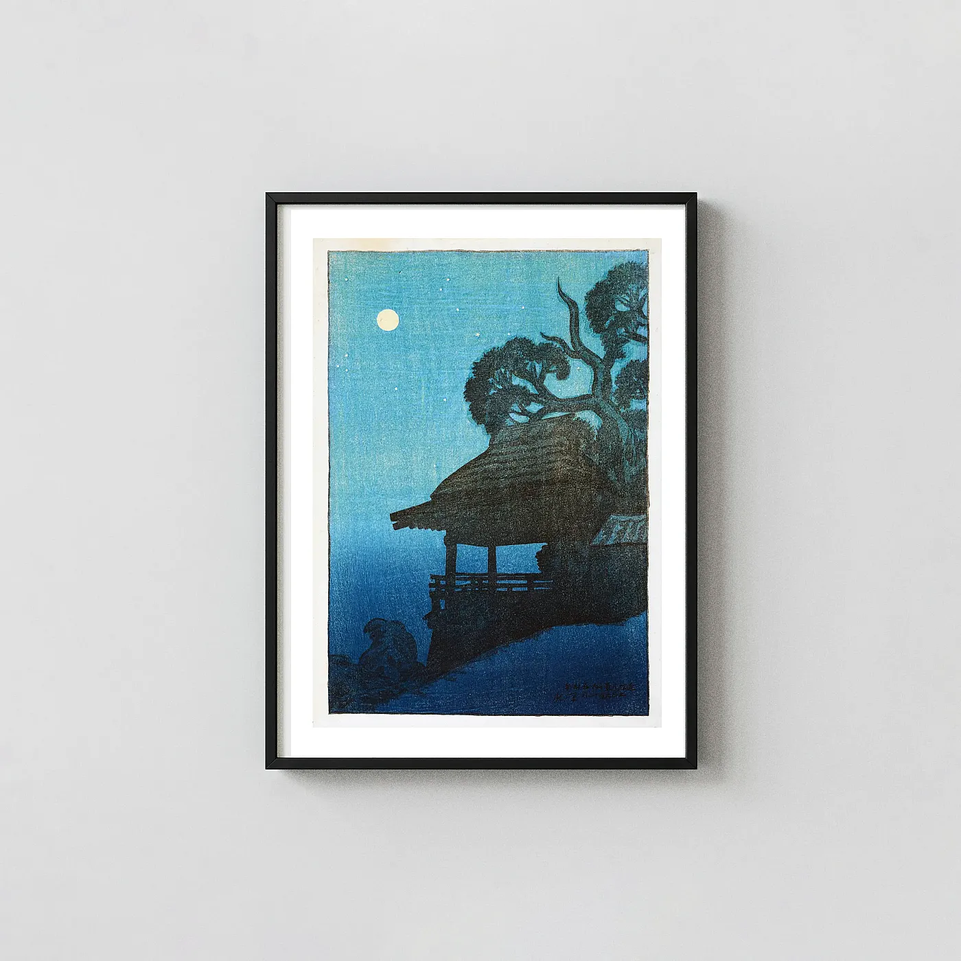 Classic Ishiyama Temple art print - fine art poster print