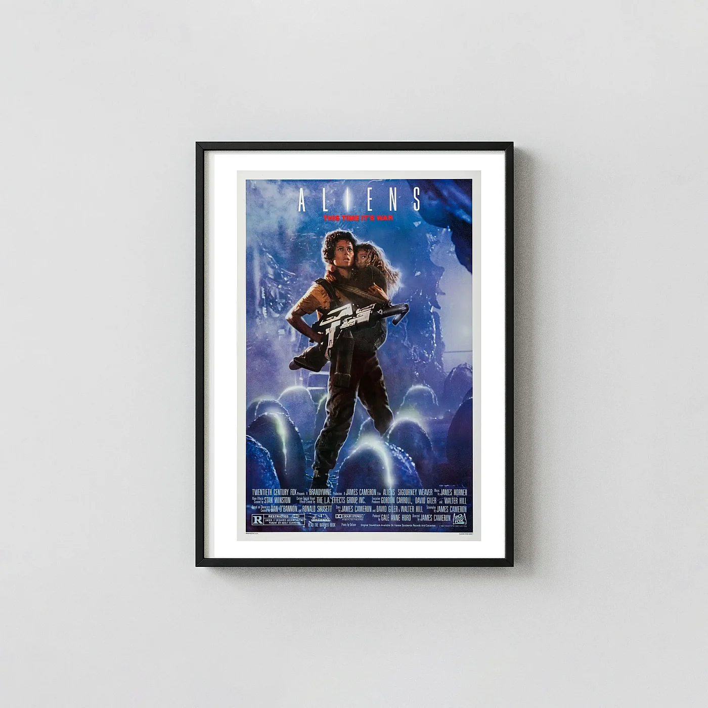 Aliens Movie Poster – Official Poster: Vintage Sci-Fi Wall Alien Movie Poster xe2x80x93 Portrait Frame Wall Art Mockup | MerchFuse