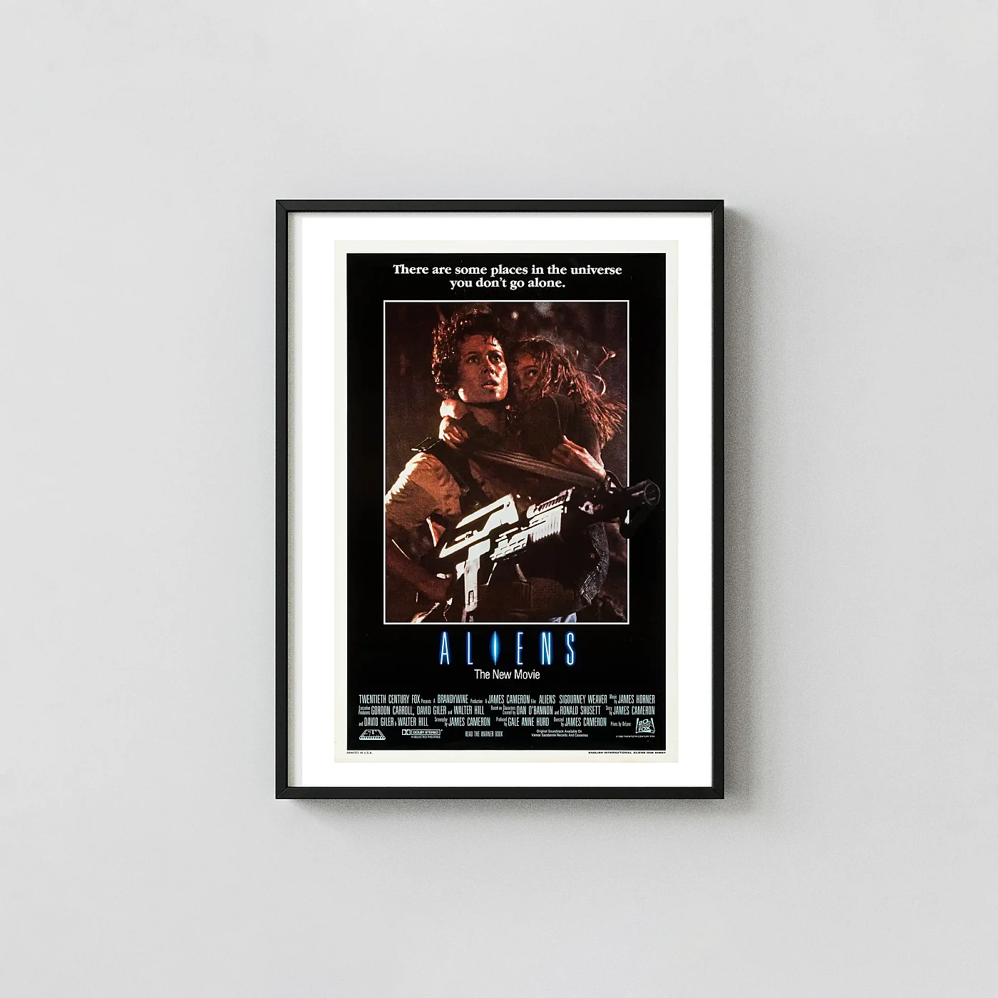 Aliens Movie Poster – 1986 Original Theatrical Poster: Vintage Sci-Fi Wall Alien Movie Poster xe2x80x93 Portrait Frame Wall Art Mockup | MerchFuse