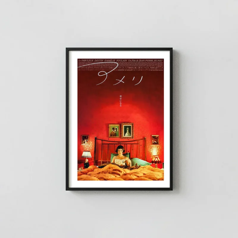 Amélie (le Fabuleux Destin D'amélie Poulain) Movie Poster – Japanese Poster (2001 Version 2): Modern Wall Art Print
