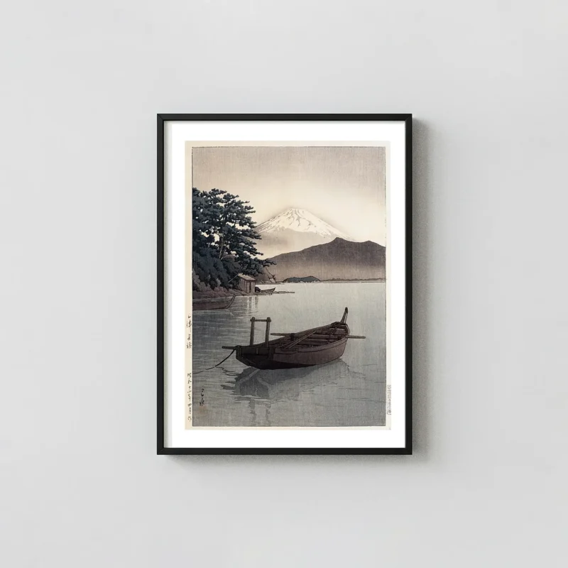 Classic Japanese Woodblock Print - Mito Nagahama 1937 Mt Fuji Wall Art