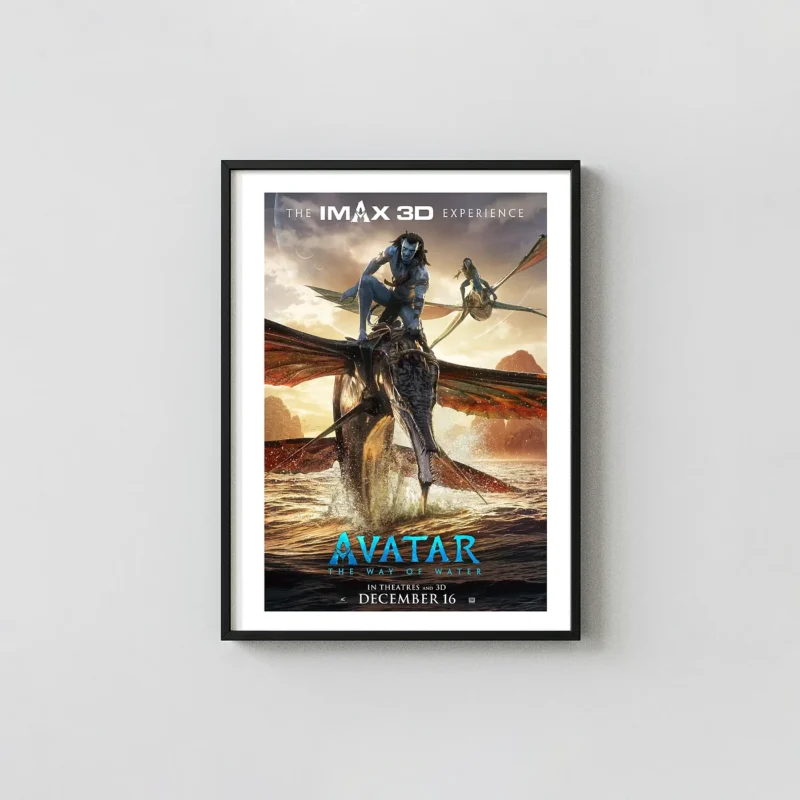 Avatar: The Way Of Water Movie Poster – 2022 IMAX Poster: Modern Sci-Fi Wall Art Print
