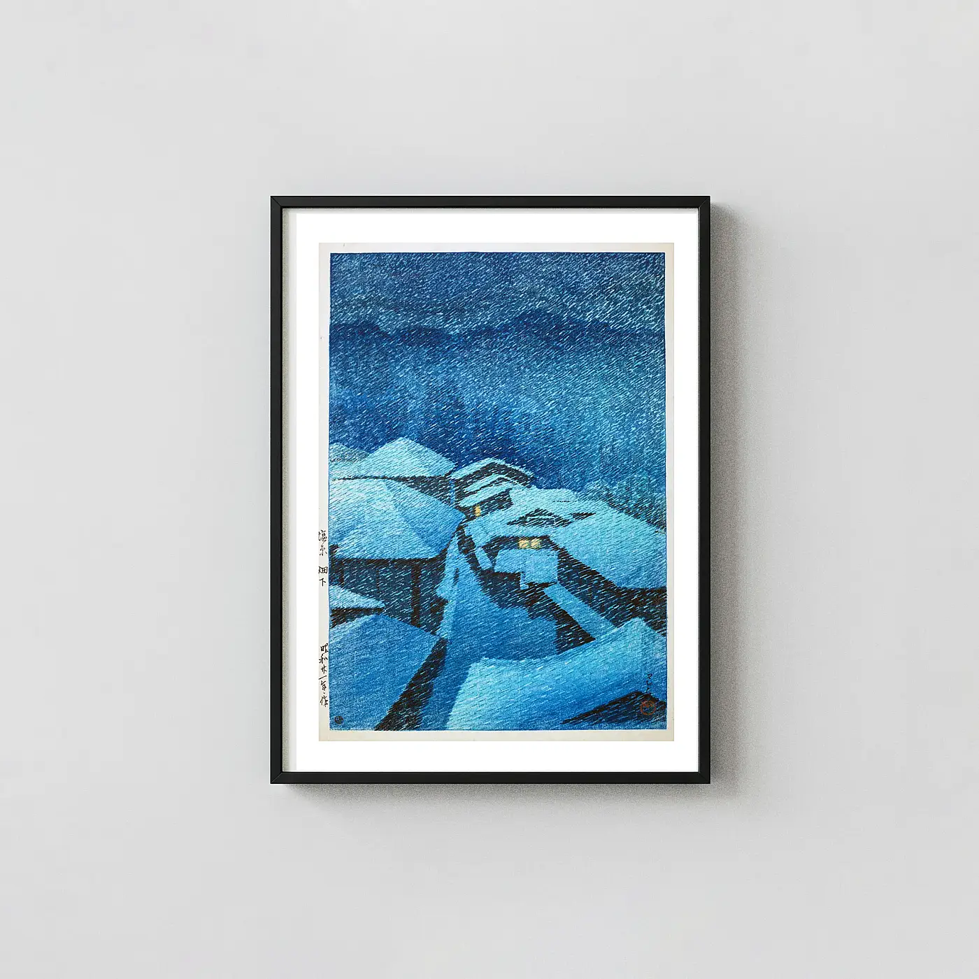 Authentic Hasui Kawase Snow art print - fine art poster print