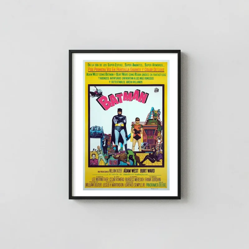 Batman (1966 Movie) Movie Poster – Collector Poster: Vintage Superhero Wall Art Print