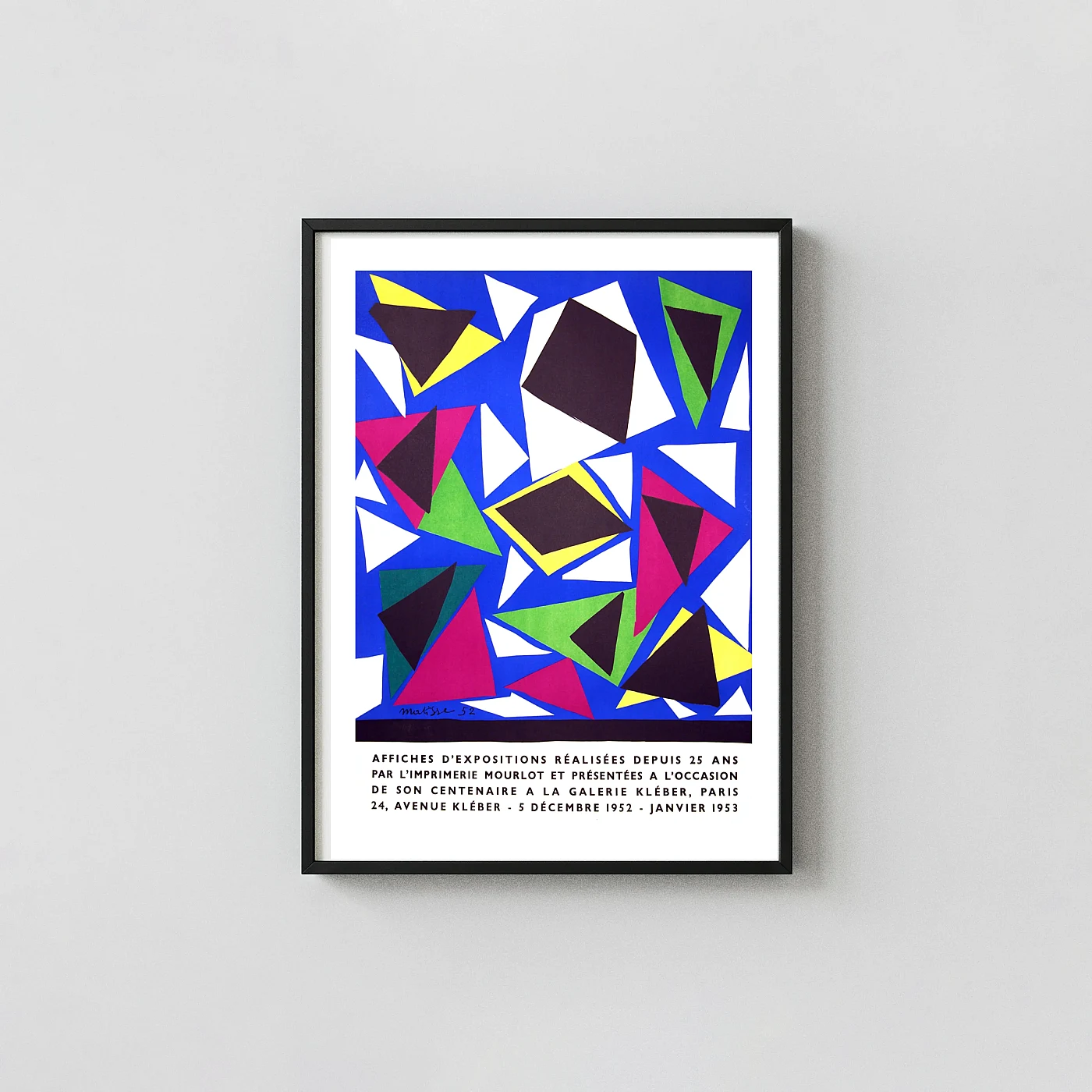 Authentic Matisse exhibition poster 1953 Mourlot Centenary - fine art poster print