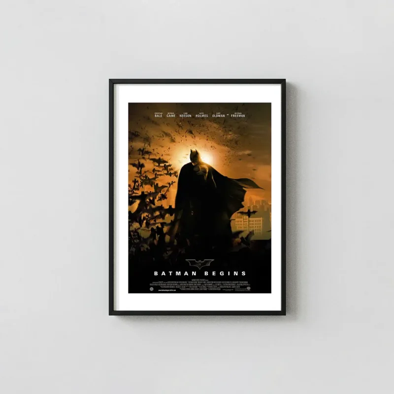 Batman Begins Movie Poster – Collector Poster (Version 6): Modern Superhero Wall Art Print
