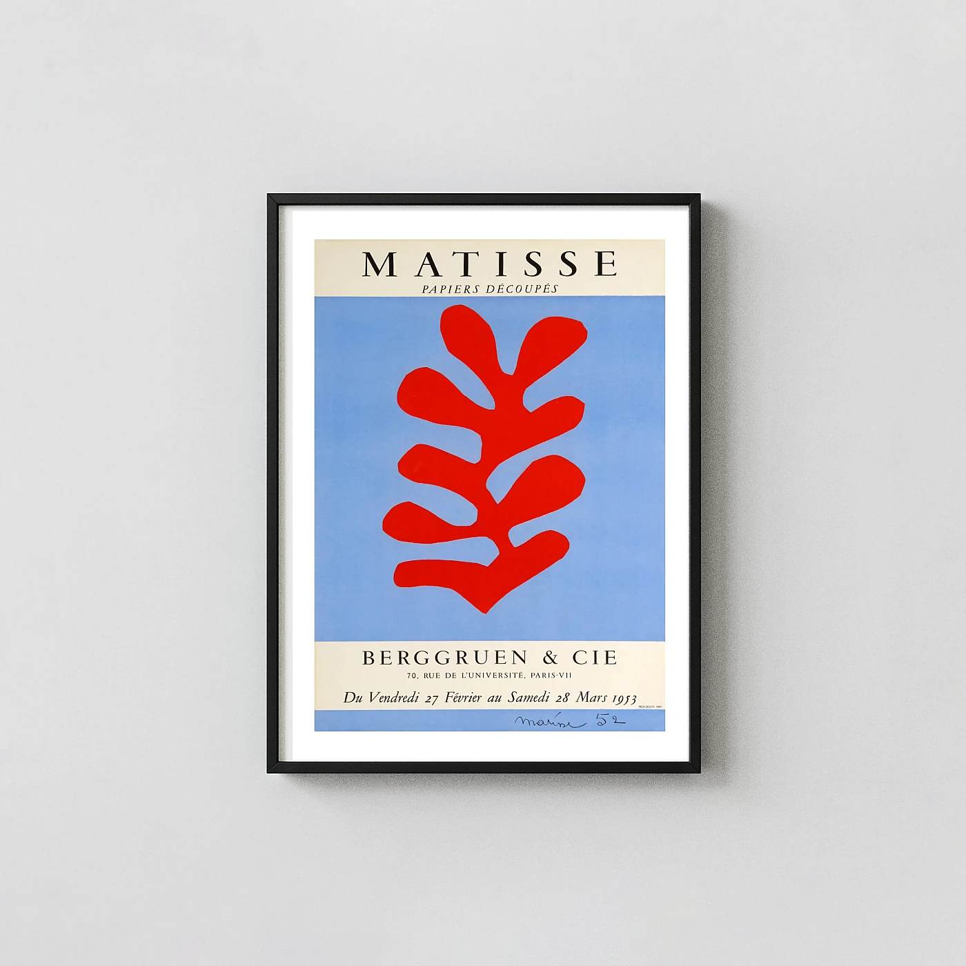 Authentic Matisse Papiers Découpés art print - fine art poster print