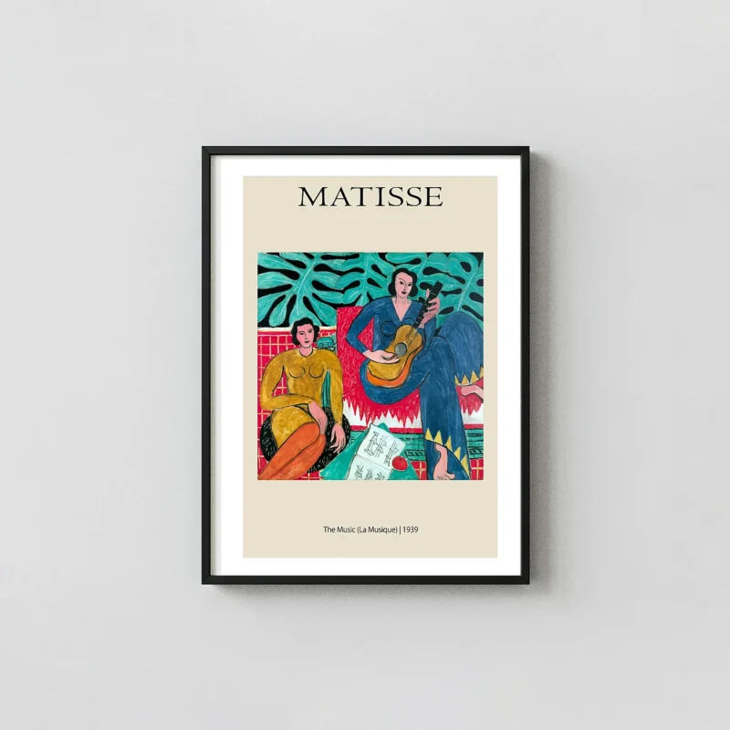 Matisse La Musique print - Authentic 1939 Fauvist Art Wall Decor