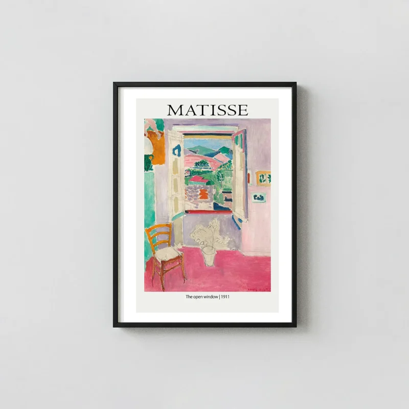 Classic Matisse Open Window Print - 1911 Fauvism French Interior Wall Art