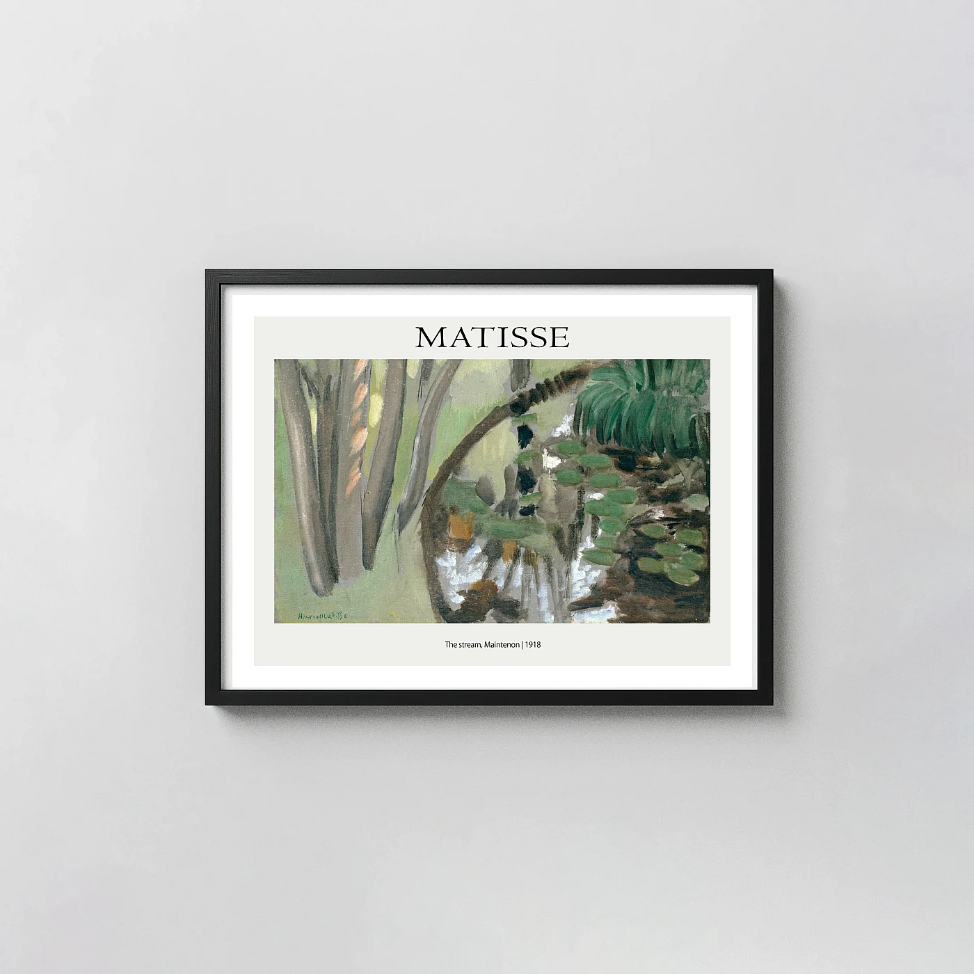 Matisse stream art print - fine art poster print