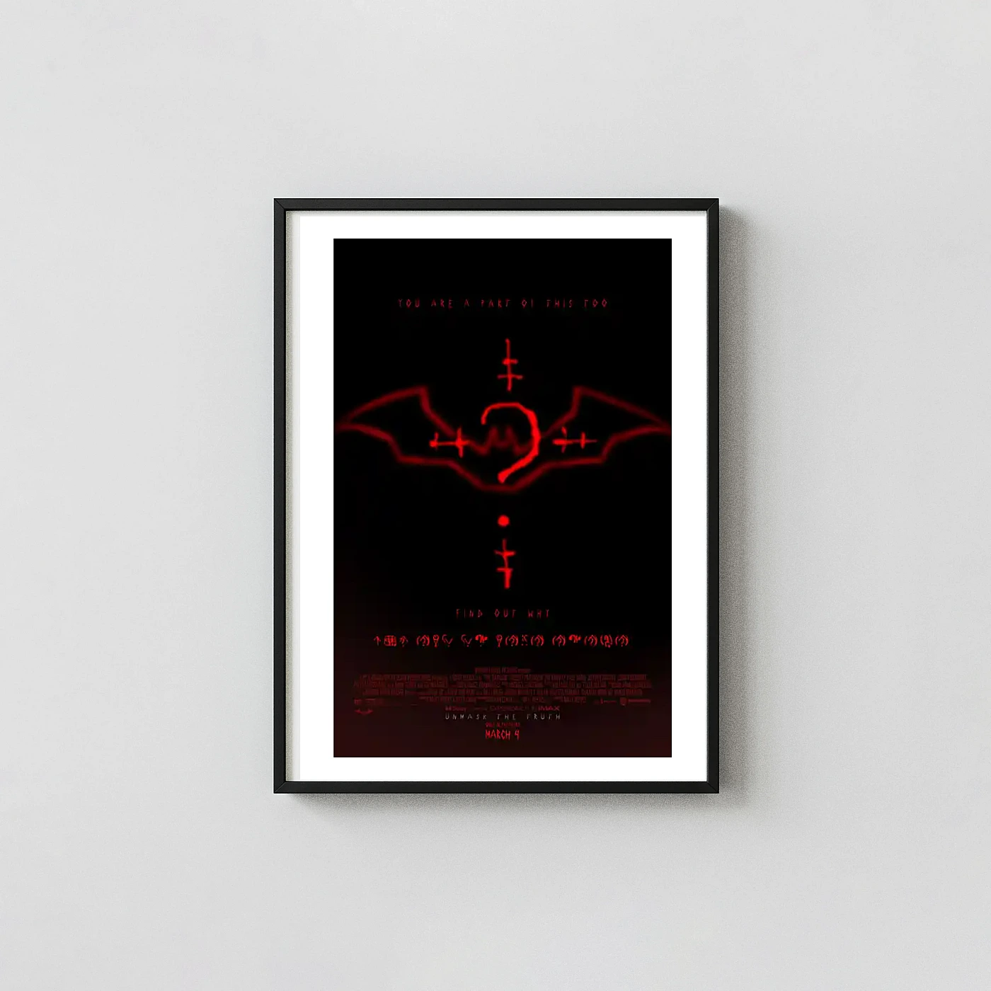 The Batman Movie Poster – 2022 Neon Poster: Neon Superhero Wall Art Print The Batman Movie Poster – 2022 Neon Poster: Neon Superhero Wall Action &Amp; Adventure Movie Posters Xe2X80X93 Portrait Frame Wall Art Mockup | Merchfuse